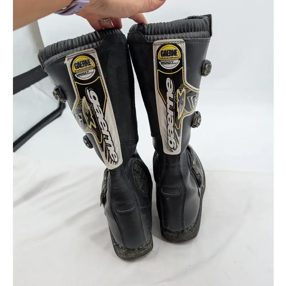 Gaerne Black Men's Off-Road Motorcycle Boot Size 12 Racing Biker Racer Moto **